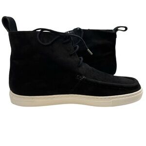 Lafayette 148 Audra hightop sneaker Size 36 black Nappa Leather with White Sole